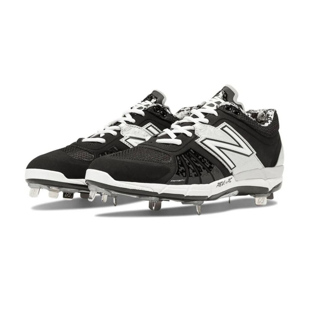 New Deadstock New Balance 3000 L3000BK2 Metal Baseball Cleats Black/White